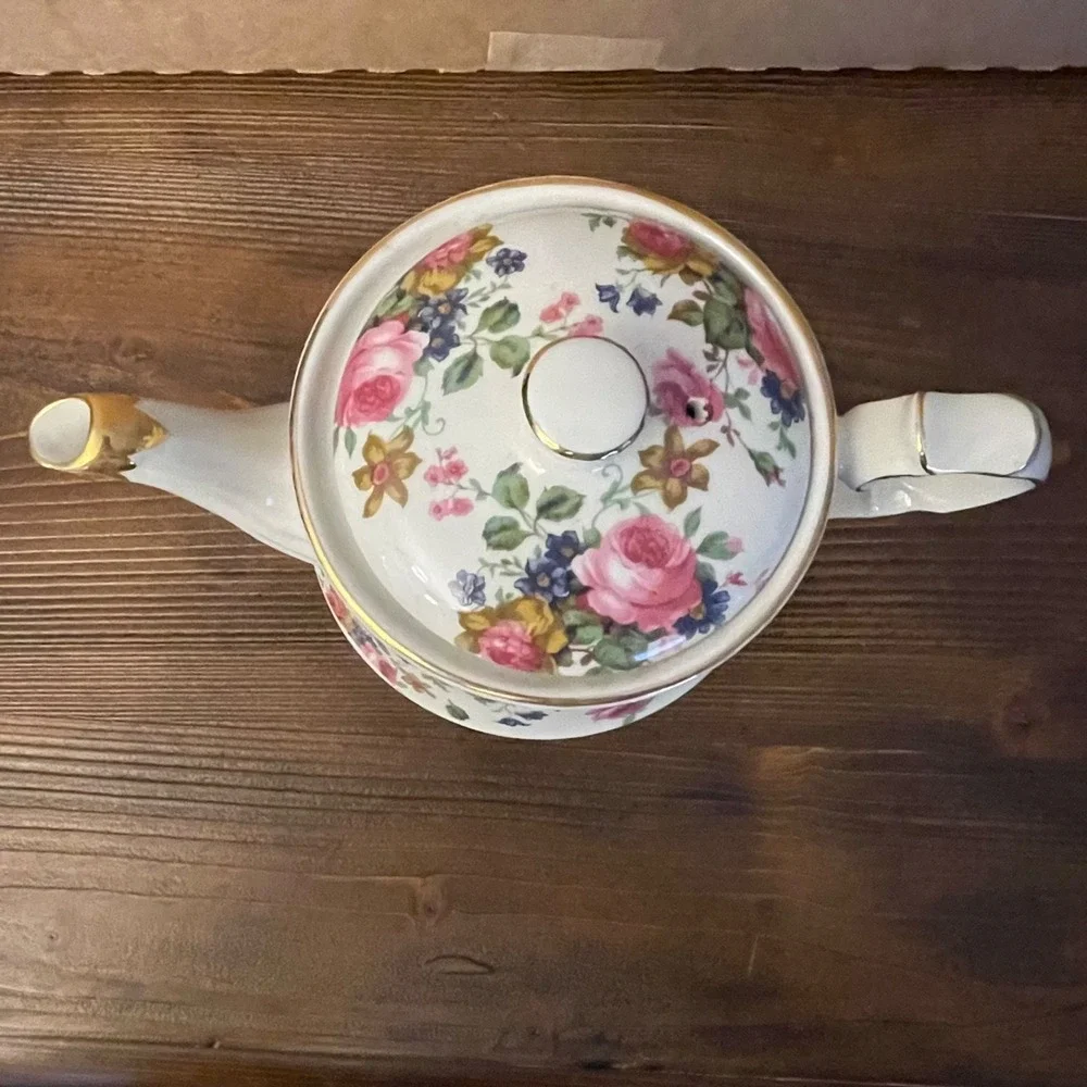 Vintage Sadler Windsor Olde Chintz Floral Teapot Made in England Staffordshire